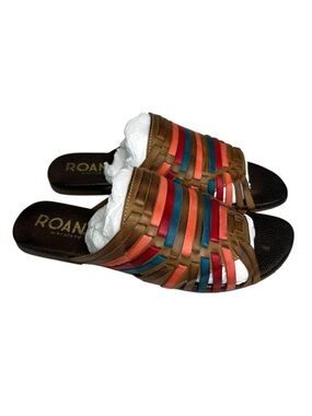 Roan by Bedstu NEW Marilee Size 8 Slide On Woven Sandals